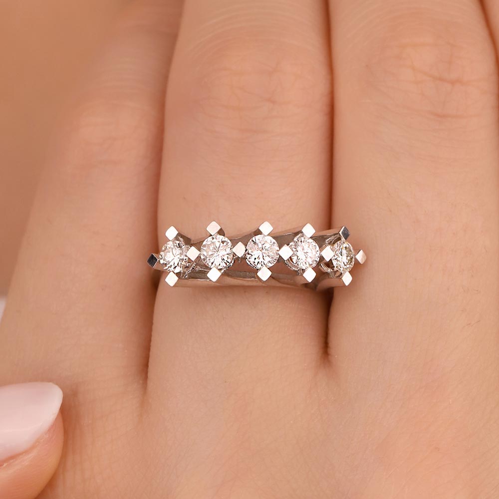 0.62 Karat Pırlanta Zenith Beştaş Yüzük