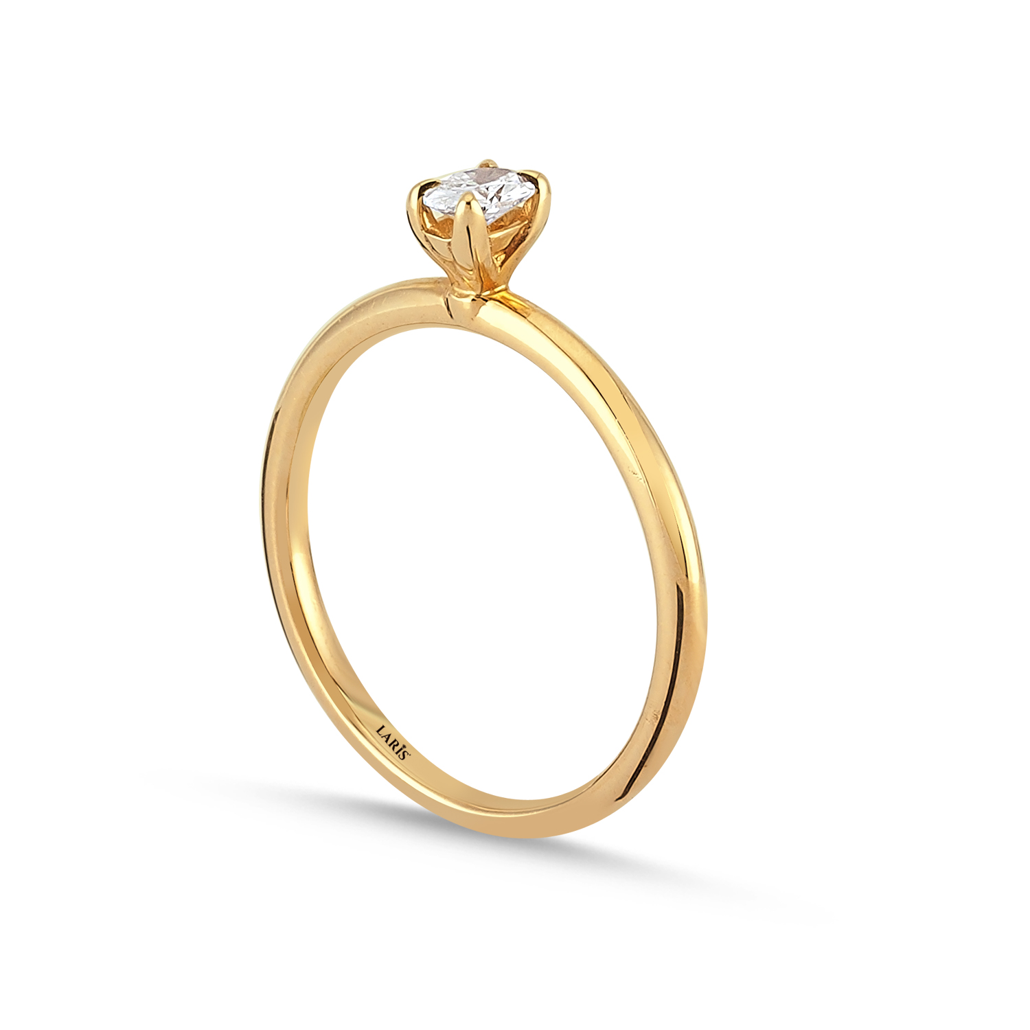 0,20 Karat Pırlanta Oval Tektaş Tiffany Yüzük