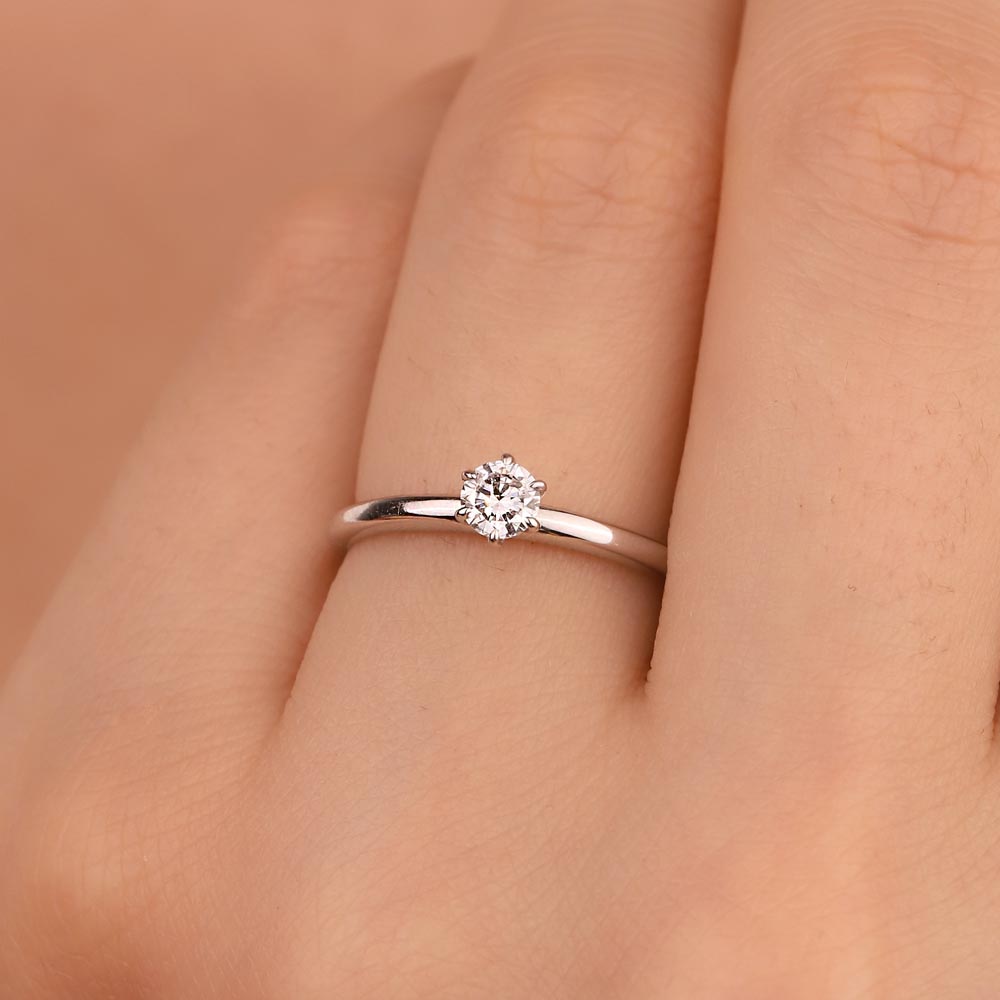 0,25 Karat Pırlanta TiffanyTektaş Yüzük