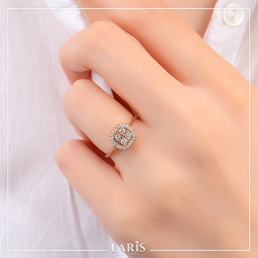 0,34 Karat Pırlanta Özel Tasarım Coronet Yüzük