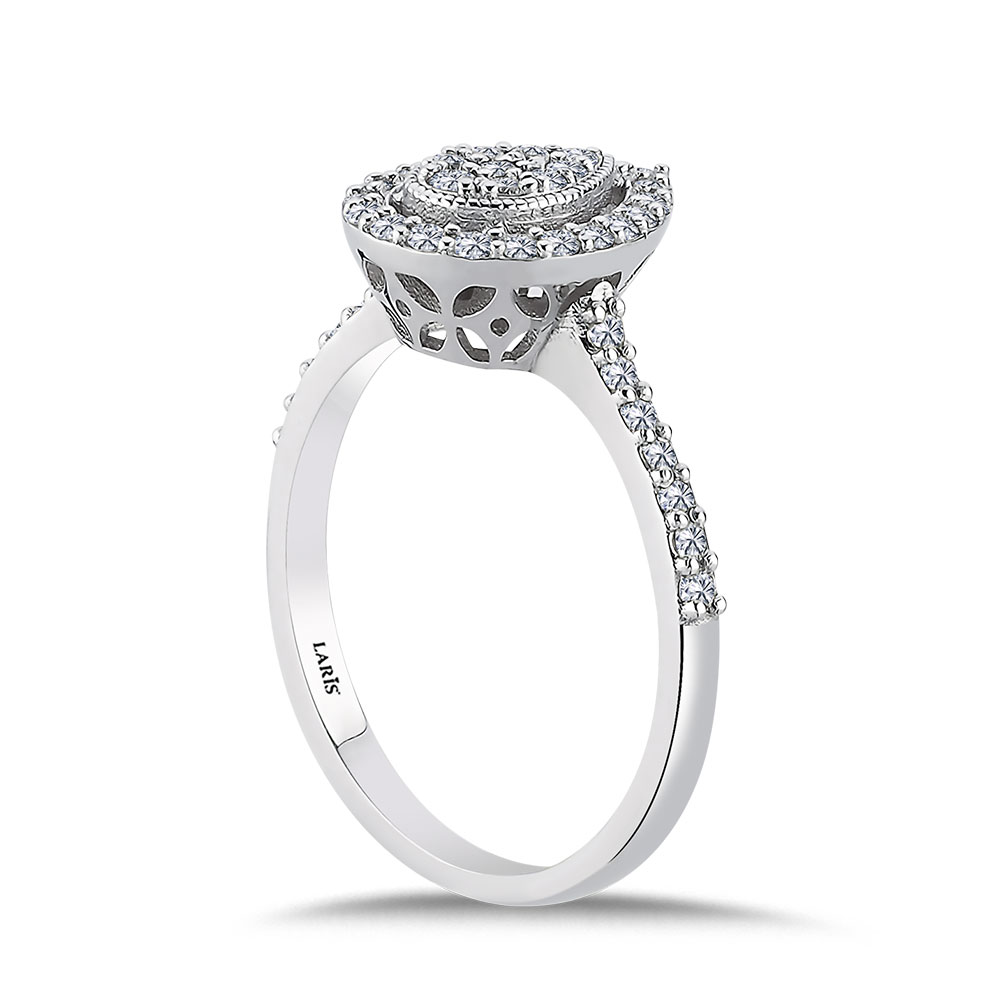 0,35 Karat Pırlanta Damla Coronet Yüzük