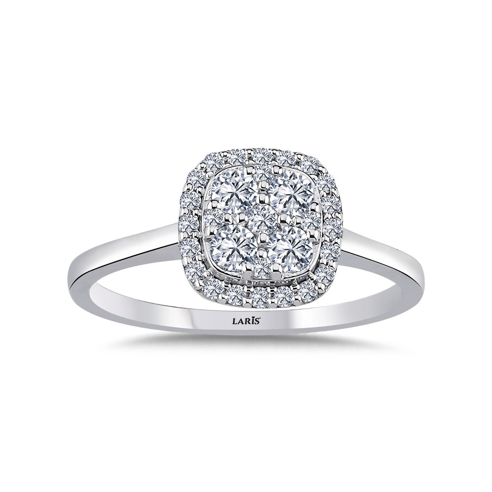 0,40 Karat Pırlanta Daisy Coronet Yüzük