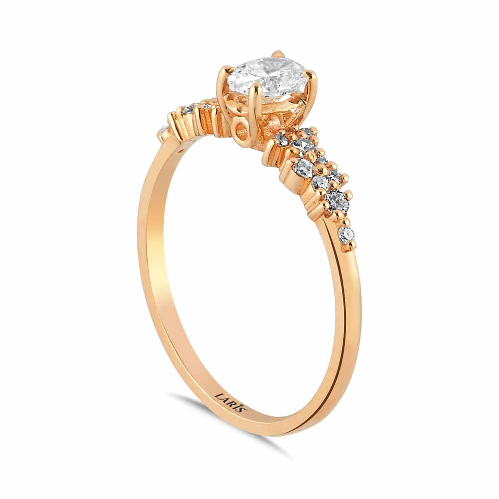 0,45 Karat Pırlanta Oval Vintage Yüzük