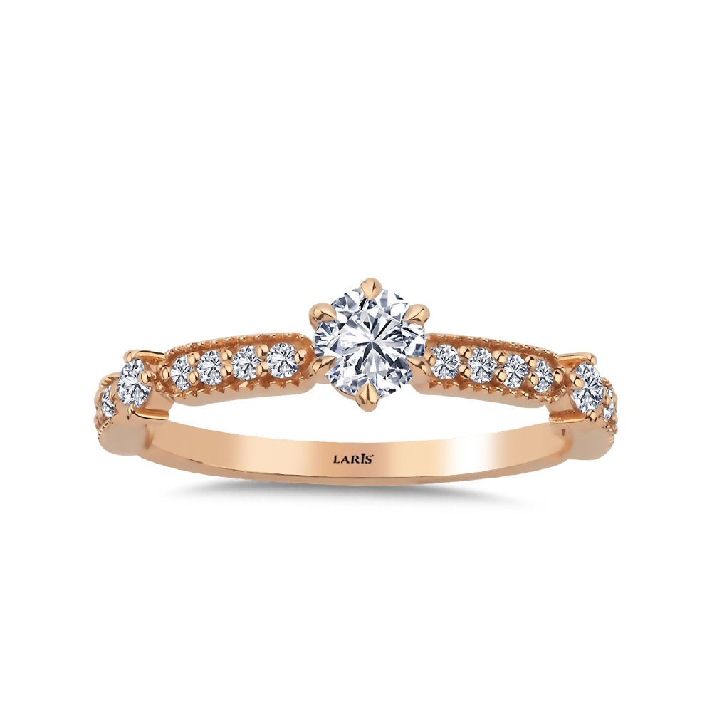 0,56 Karat Pırlanta Bliss Tasarım Vintage Tektaş Yüzük