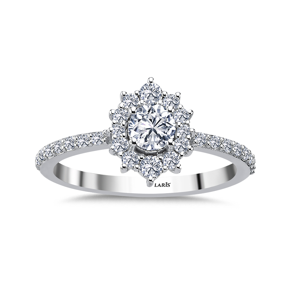 0,60 Karat Pırlanta Vintage Flare Tasarım Yüzük