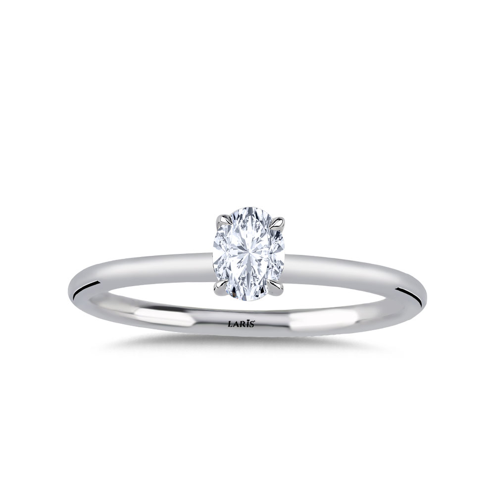 0.70 Karat Oval Kesim Pırlanta Tiffany Forever Tektaş Yüzük
