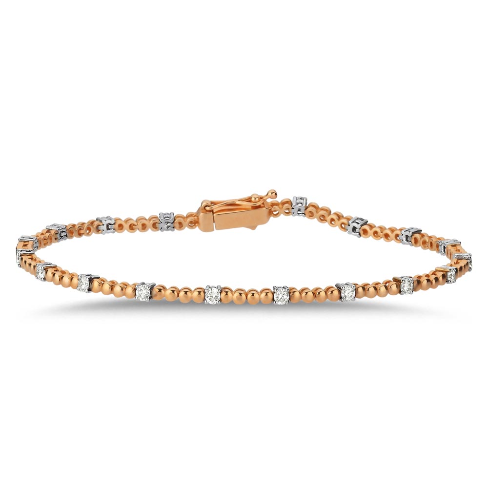 0.75 Karat Pırlanta Fantezi Suyolu Bileklik