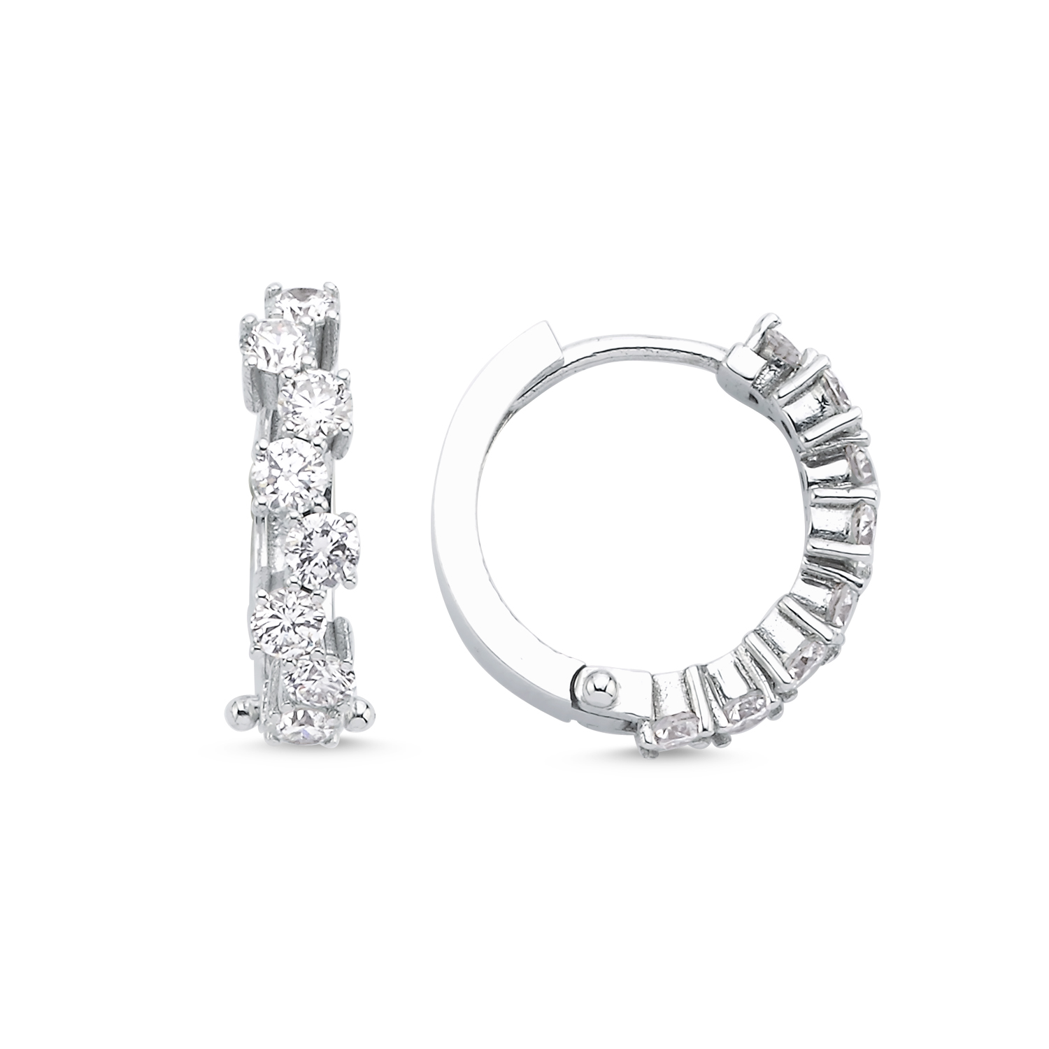 0,78 Karat Pırlanta Küpe