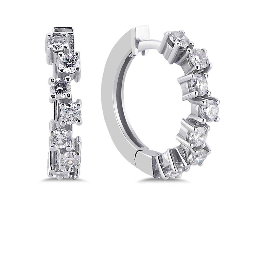 0,85 Karat Pırlanta Halka Küpe