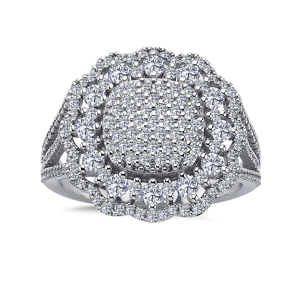 1,26 Karat Pırlanta Baget Enchanté Tasarım Yüzük