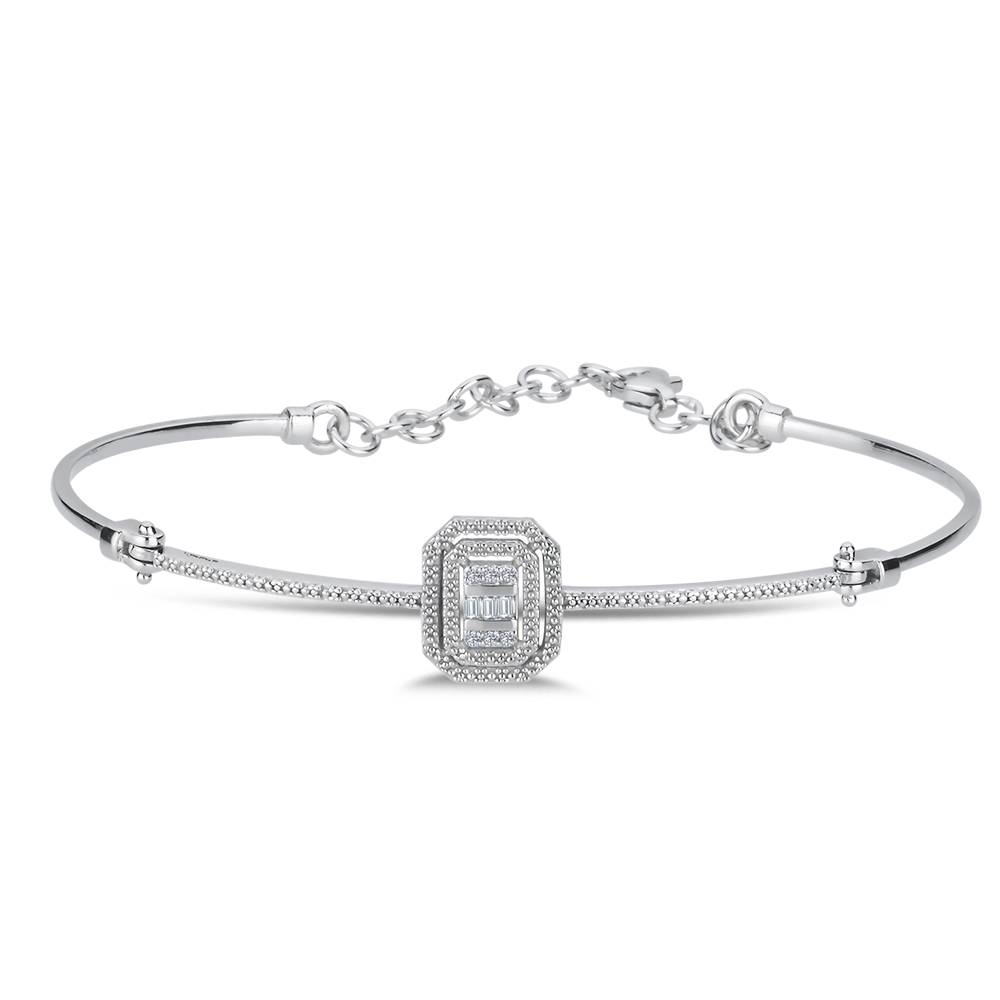 Sevgililer Günü Efektli Pırlanta Baget Bileklik