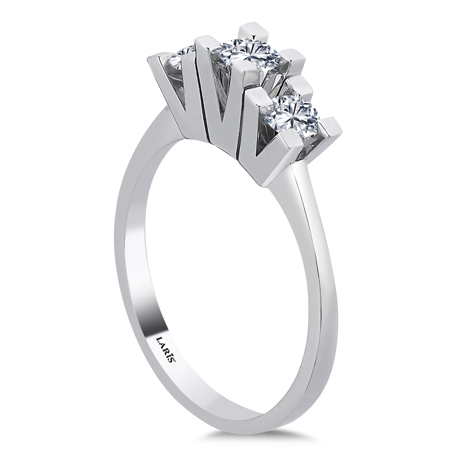 0,45 Karat Pırlanta Tria Tasarım Yüzük