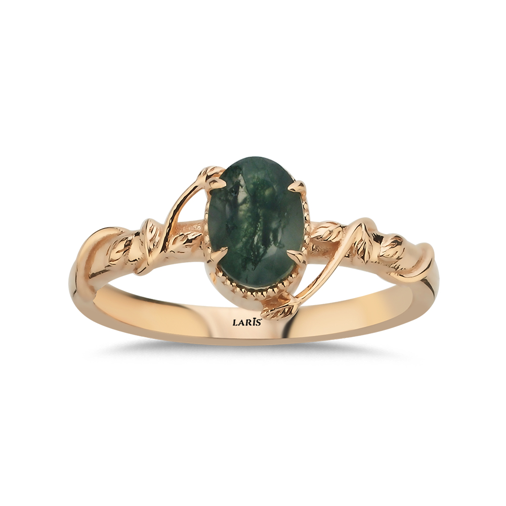 0,75 Karat Akik Vintage Tasarım Yüzük