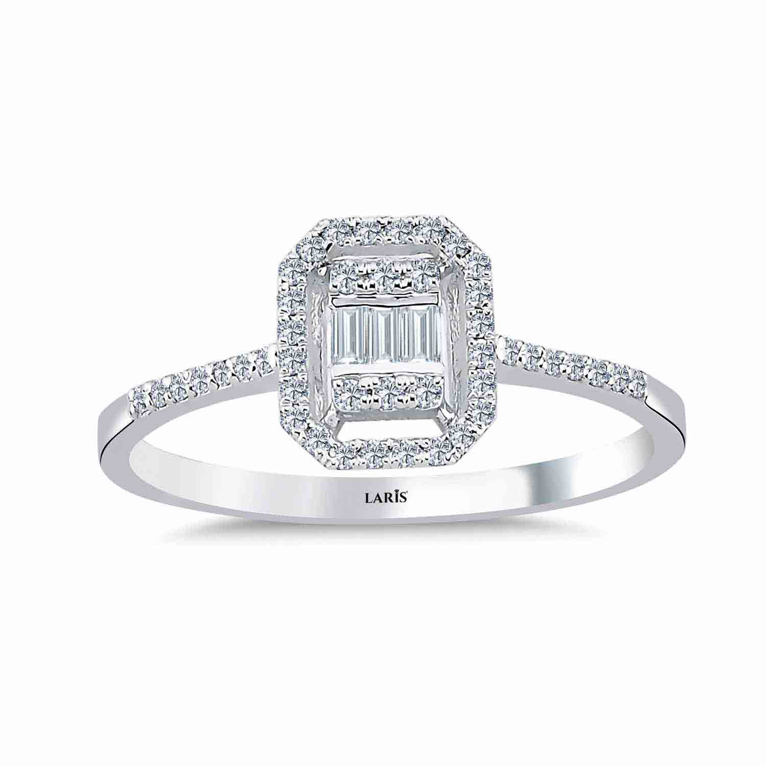 Baget Yüzükler 0,20 Karat Pırlanta Elysia Baget Yüzük