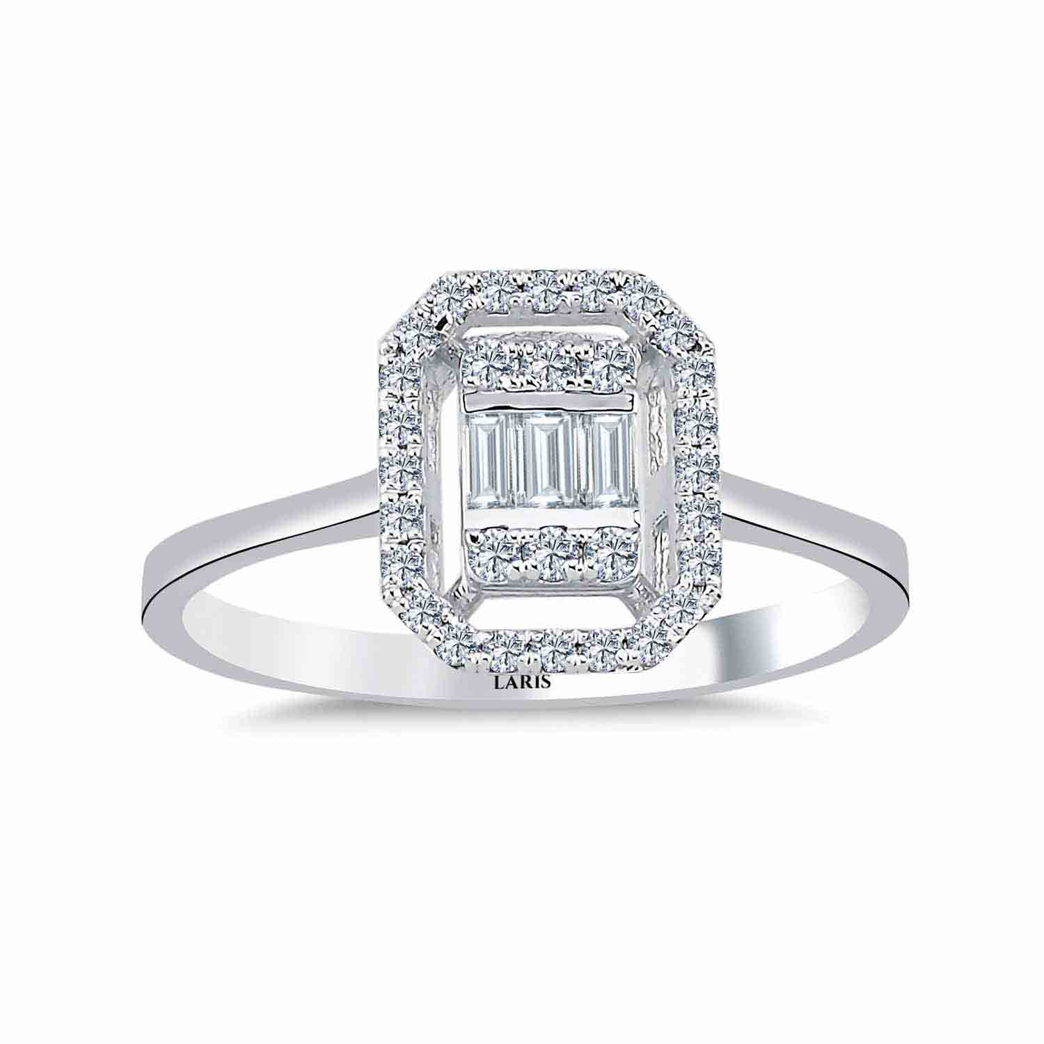 Baget Yüzükler 0,26 Karat Pırlanta Elysia Baget Yüzük