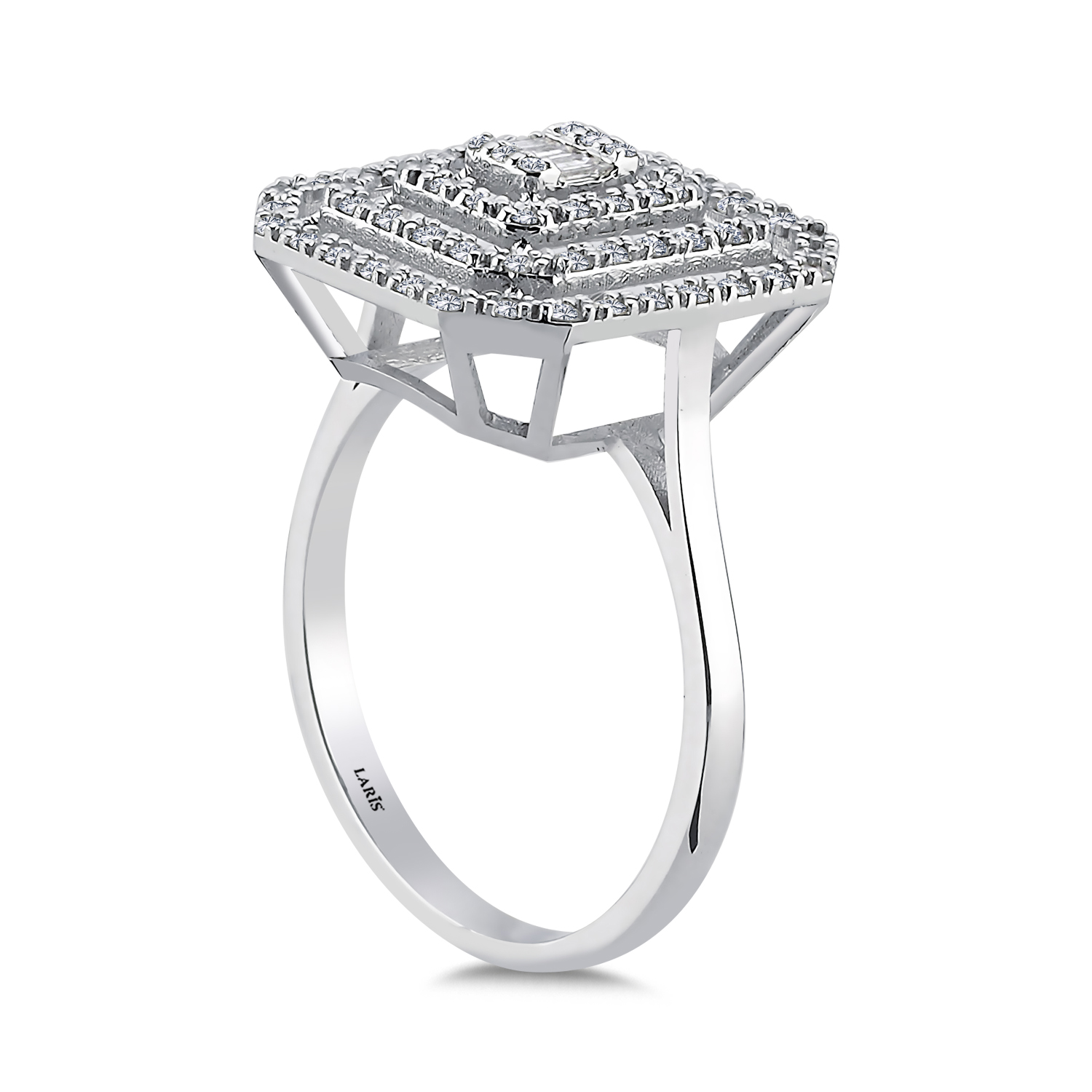 0,56 Karat Pırlanta Diamondé Baget Yüzük