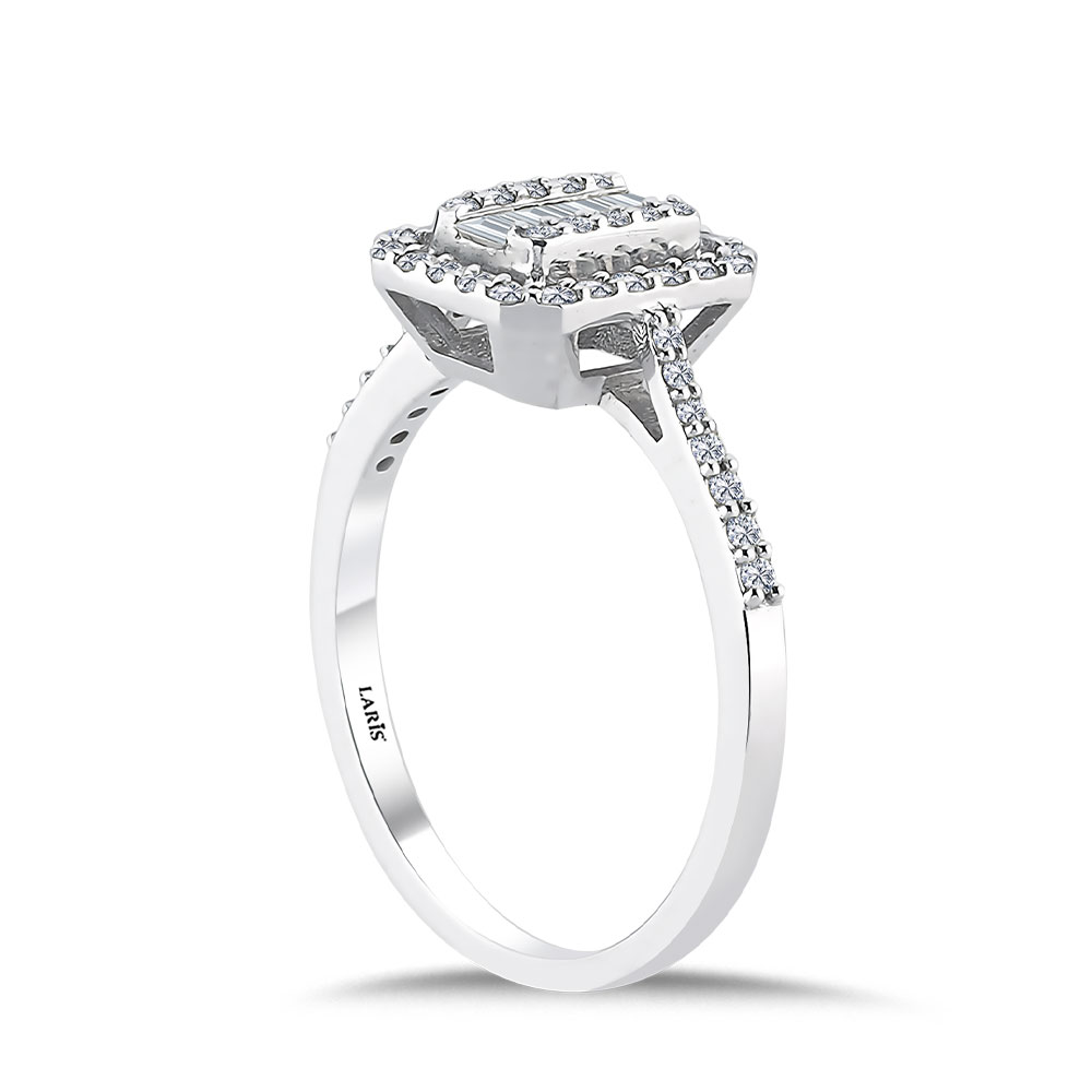 0,40 Karat Pırlanta Baget Yüzük