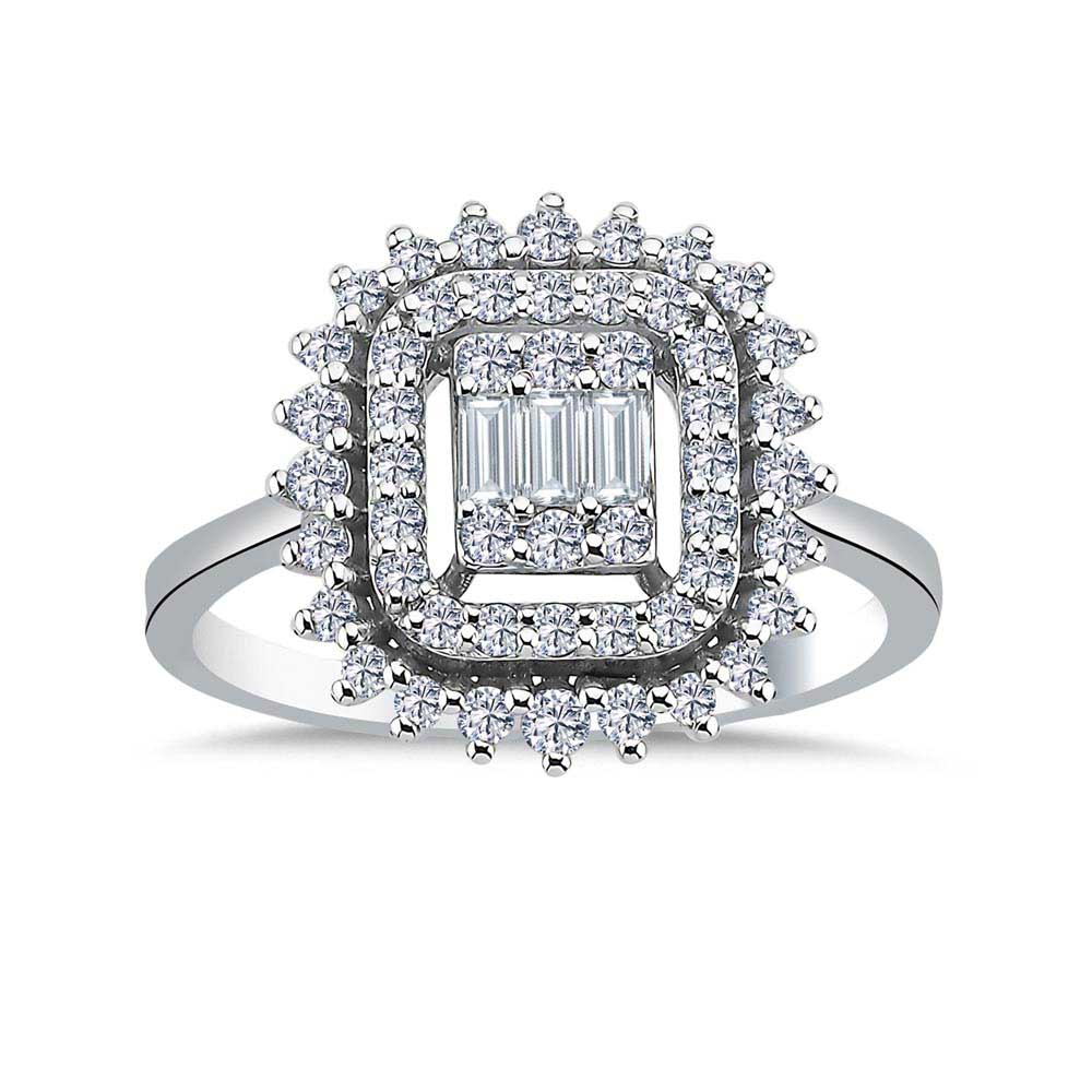 0,52 Karat Pırlanta Baget Yüzük