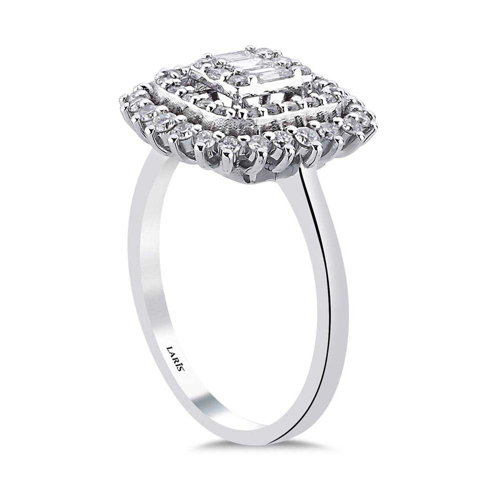 0,52 Karat Pırlanta Baget Yüzük