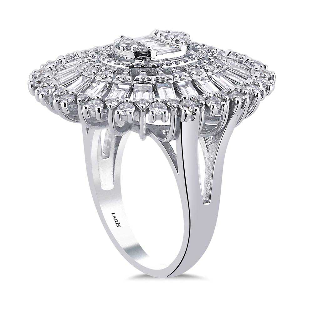 2,90 Karat Pırlanta Taşlı Mega Polaris Tasarım Yüzük