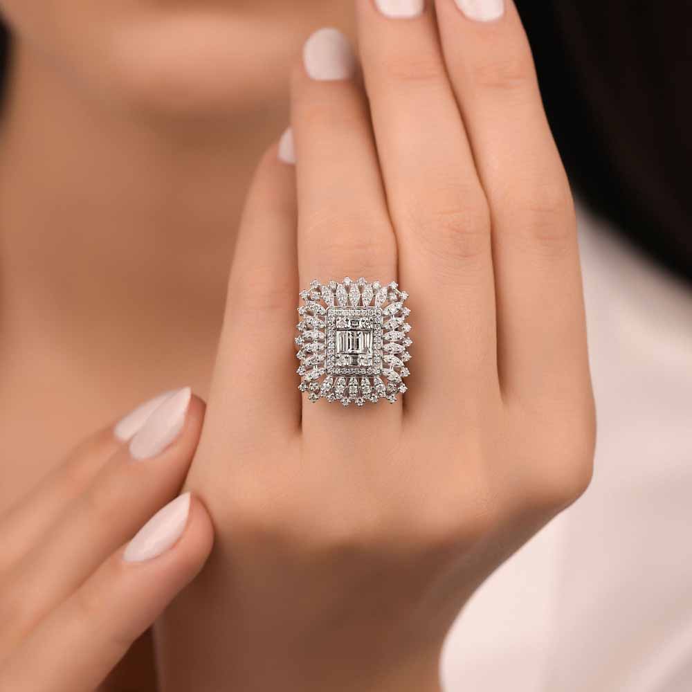 1,43 Karat Pırlanta Taşlı Solace Tasarım Yüzük
