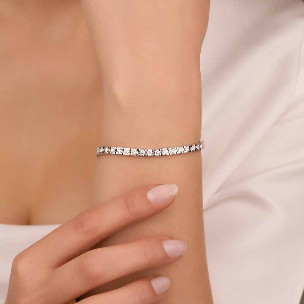 5,82 Karat Pırlanta Su Yolu Bileklik