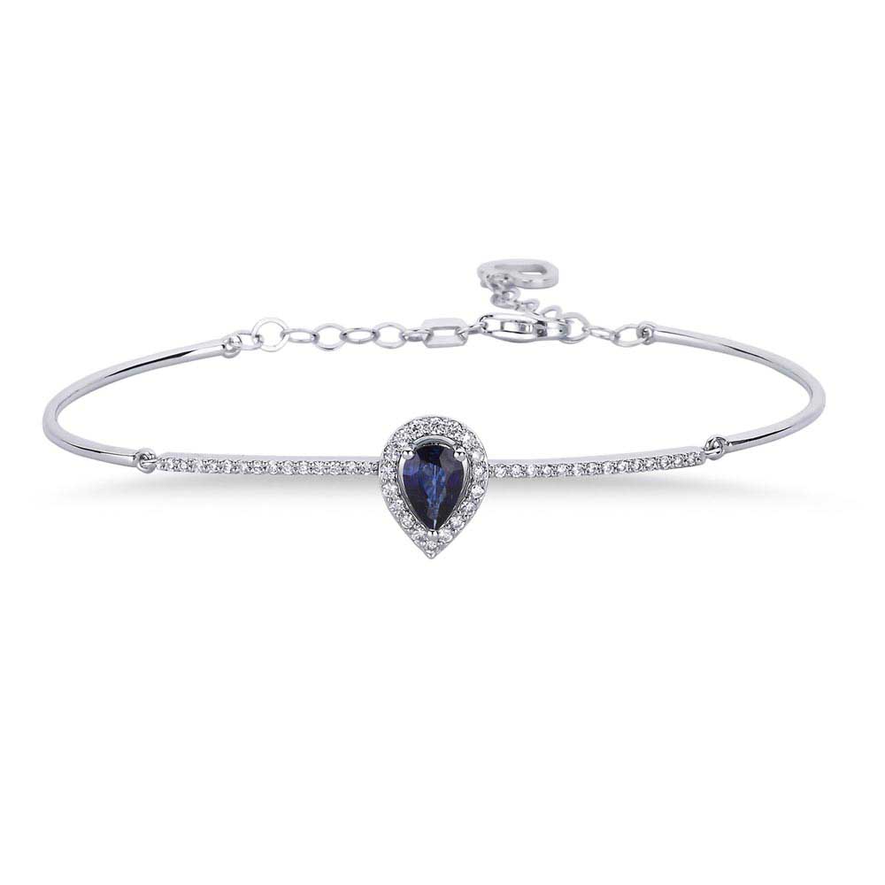 1,49 Karat Pırlanta Safir Hediyelik Bileklik