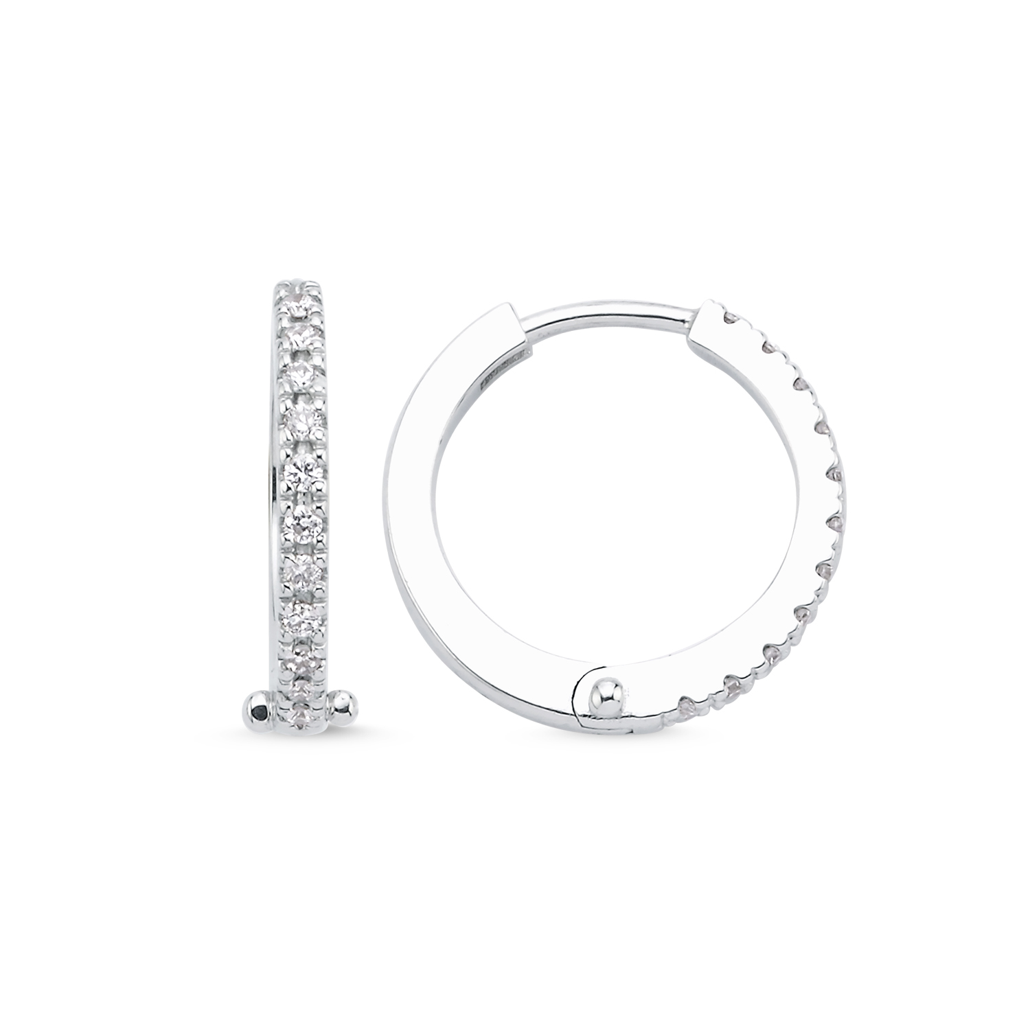 Özel Tasarım Küpeler 0,15 Karat Pırlanta Küpe