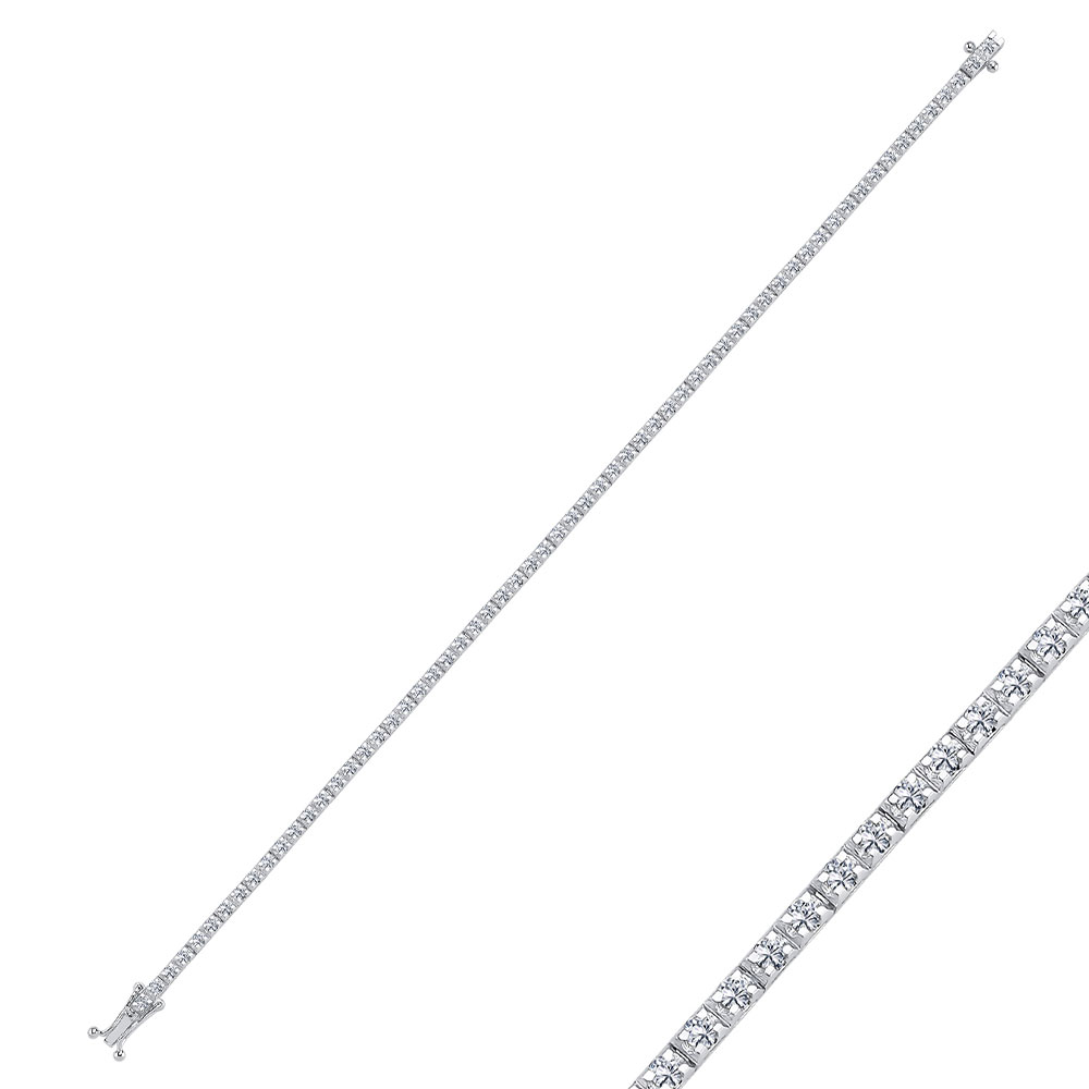 1,00 Karat Pırlanta Su Yolu Bileklik