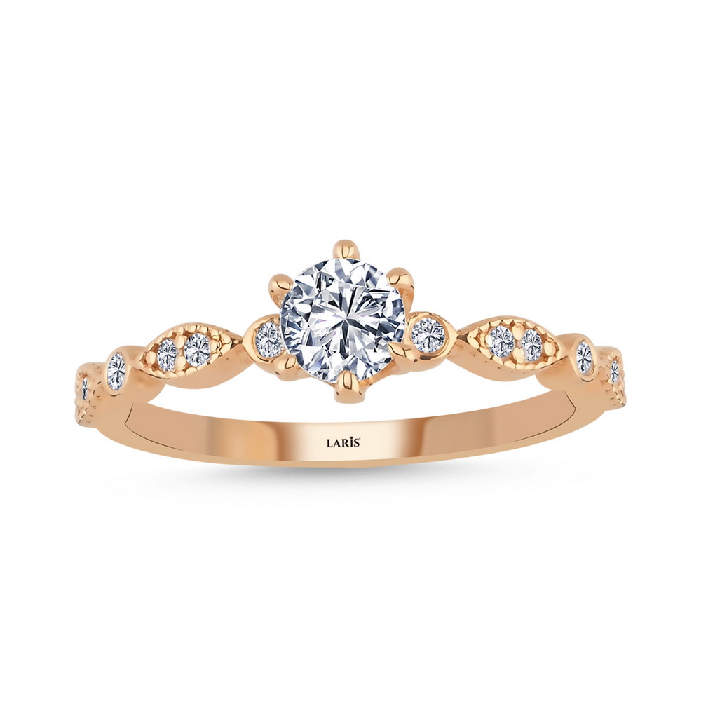 Vintage Yüzükler 0,40 Karat Pırlanta Özel Tasarım Vintage Yüzük