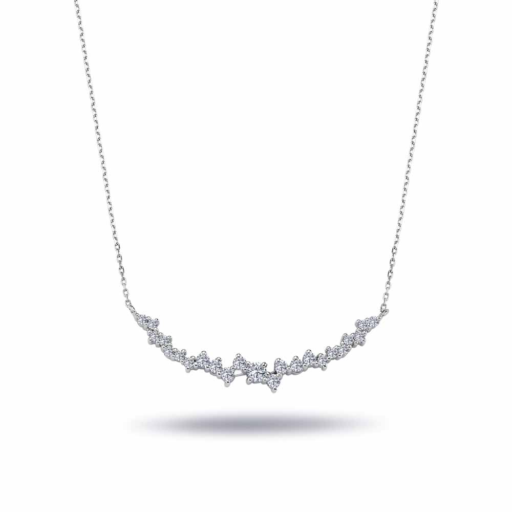 Özel Tasarım Kolyeler 0,39 Karat Pırlanta Özel Tasarım Fantezi Kolye