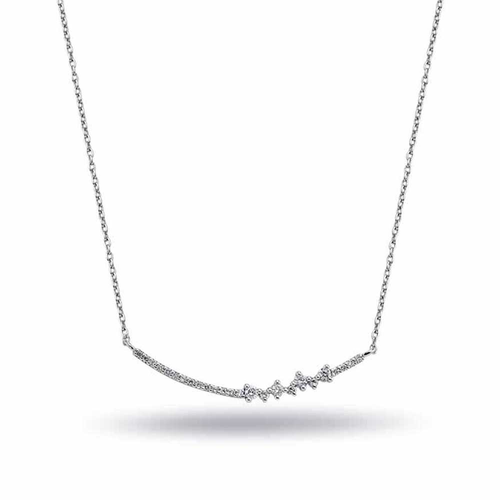 Özel Tasarım Kolyeler 0,18 Karat Pırlanta Özel Tasarım Kolye