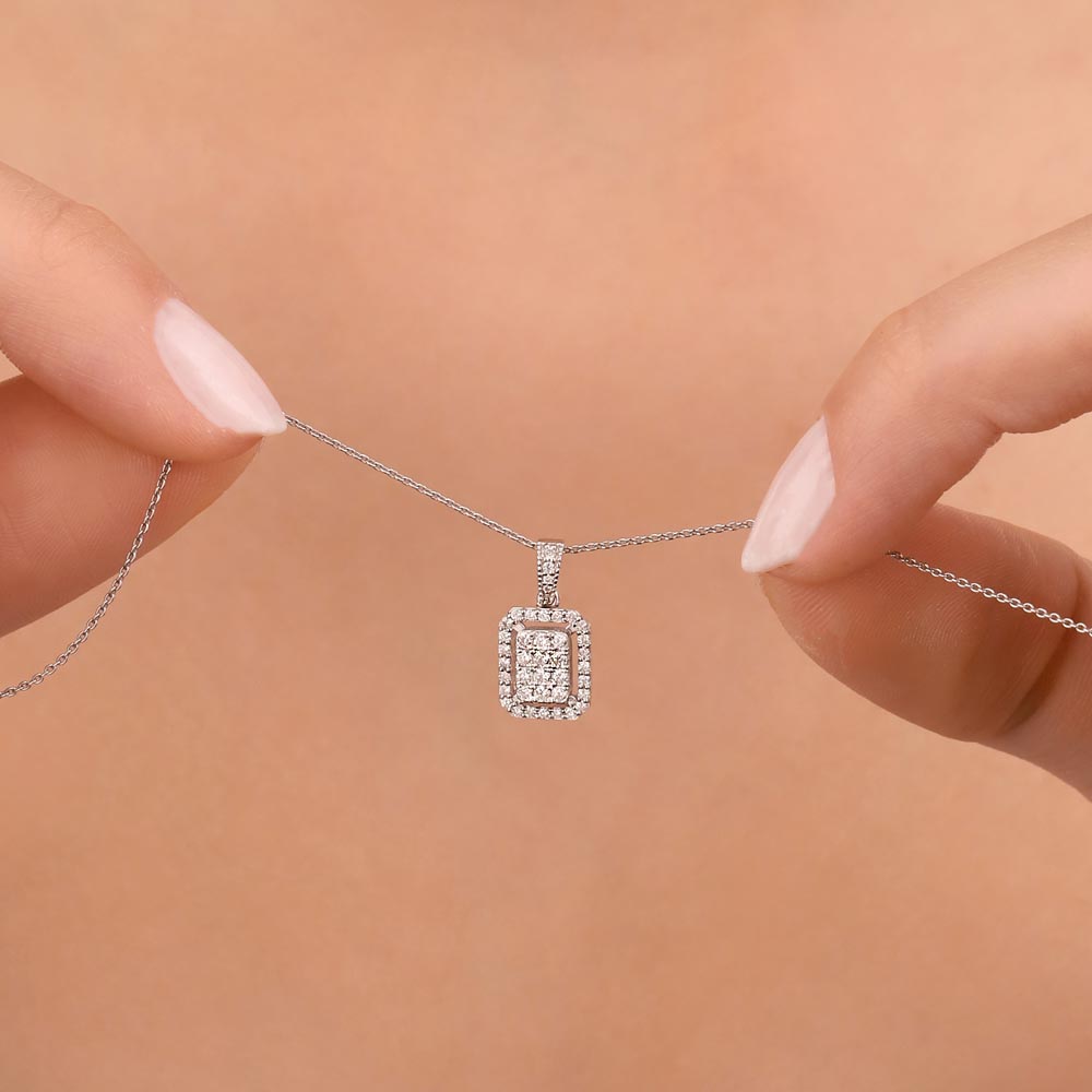 coronet kolyeler 0,33 Karat Pırlanta Coronet Kolye