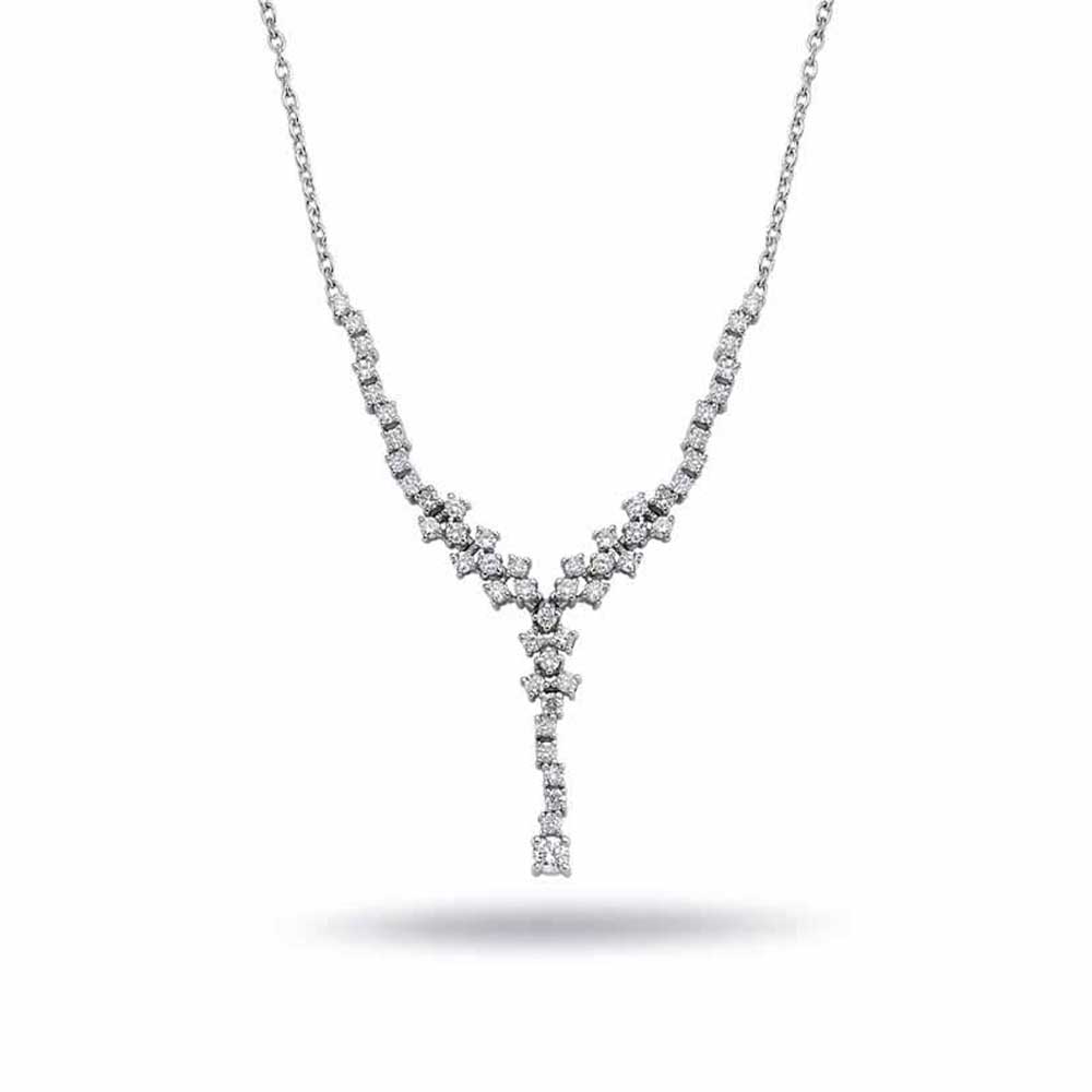 Özel Tasarım Kolyeler 1,23 Karat Pırlanta Özel Tasarım Kolye