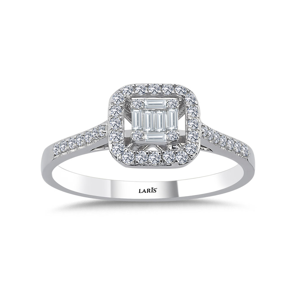 0,30 Karat Pırlanta Baget Yüzük