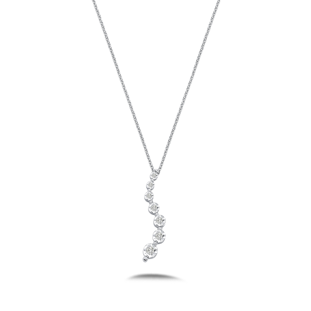 0,09 Karat Pırlanta Tasarım Kolye