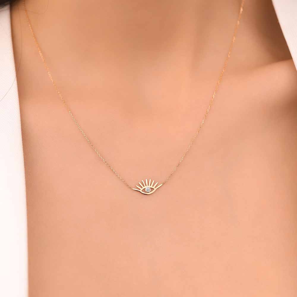 Pırlanta Göz Hediyelik Kolye