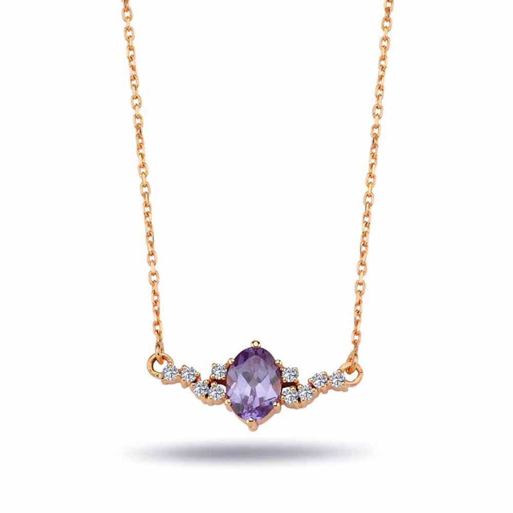 Vintage Kolyeler 1,29 Karat Pırlanta Vintage Alexandrit Kolye