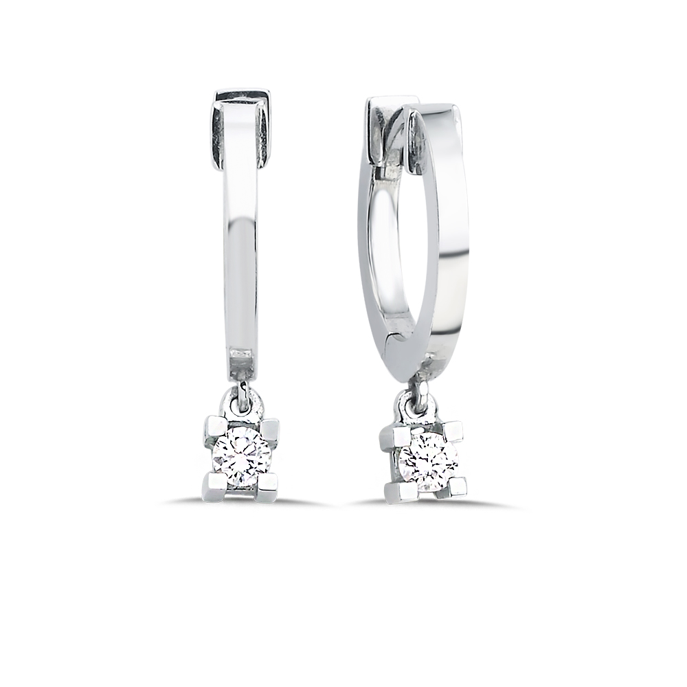 0,13 Karat Pırlanta Küpe