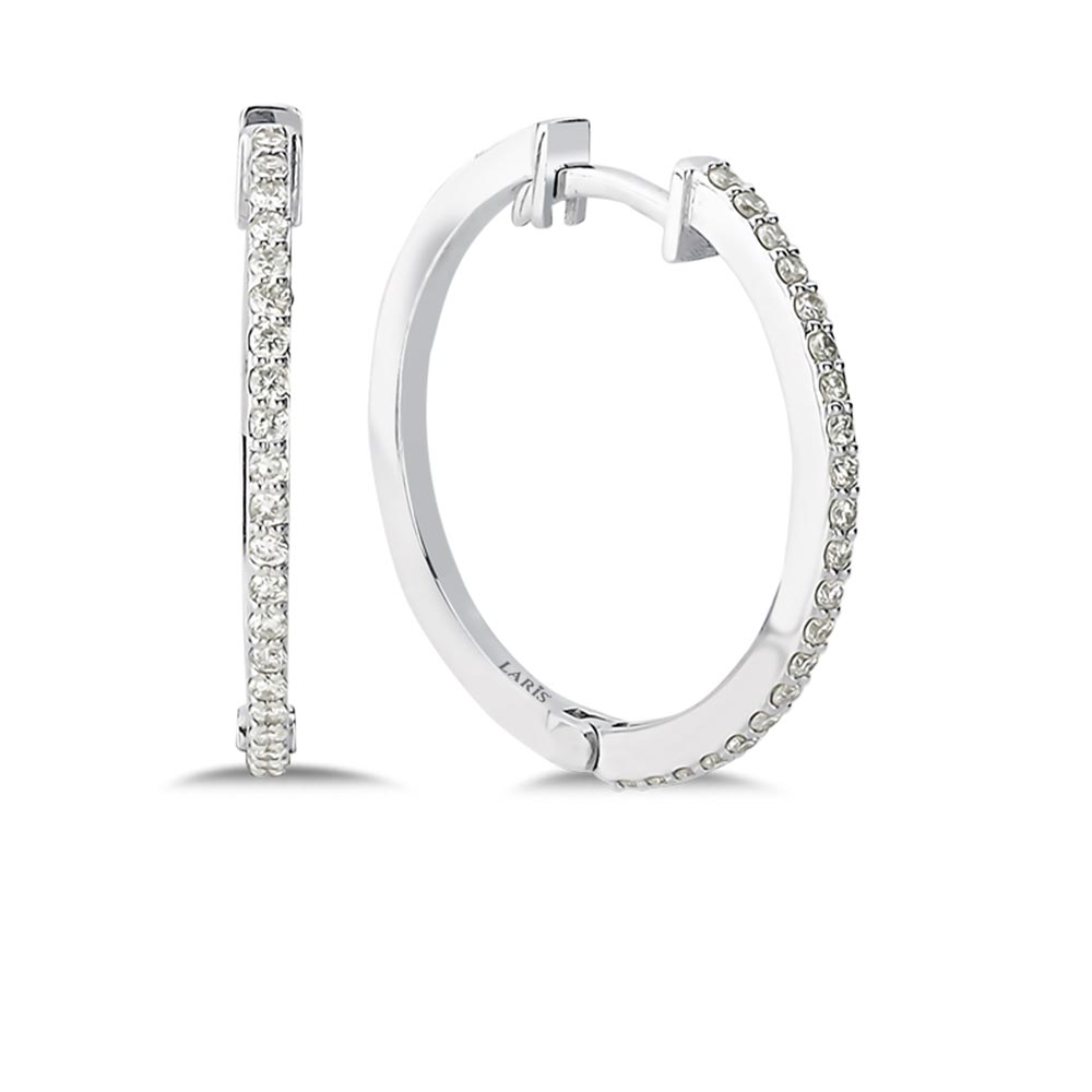 0.28 Karat Pırlanta Halka Küpe