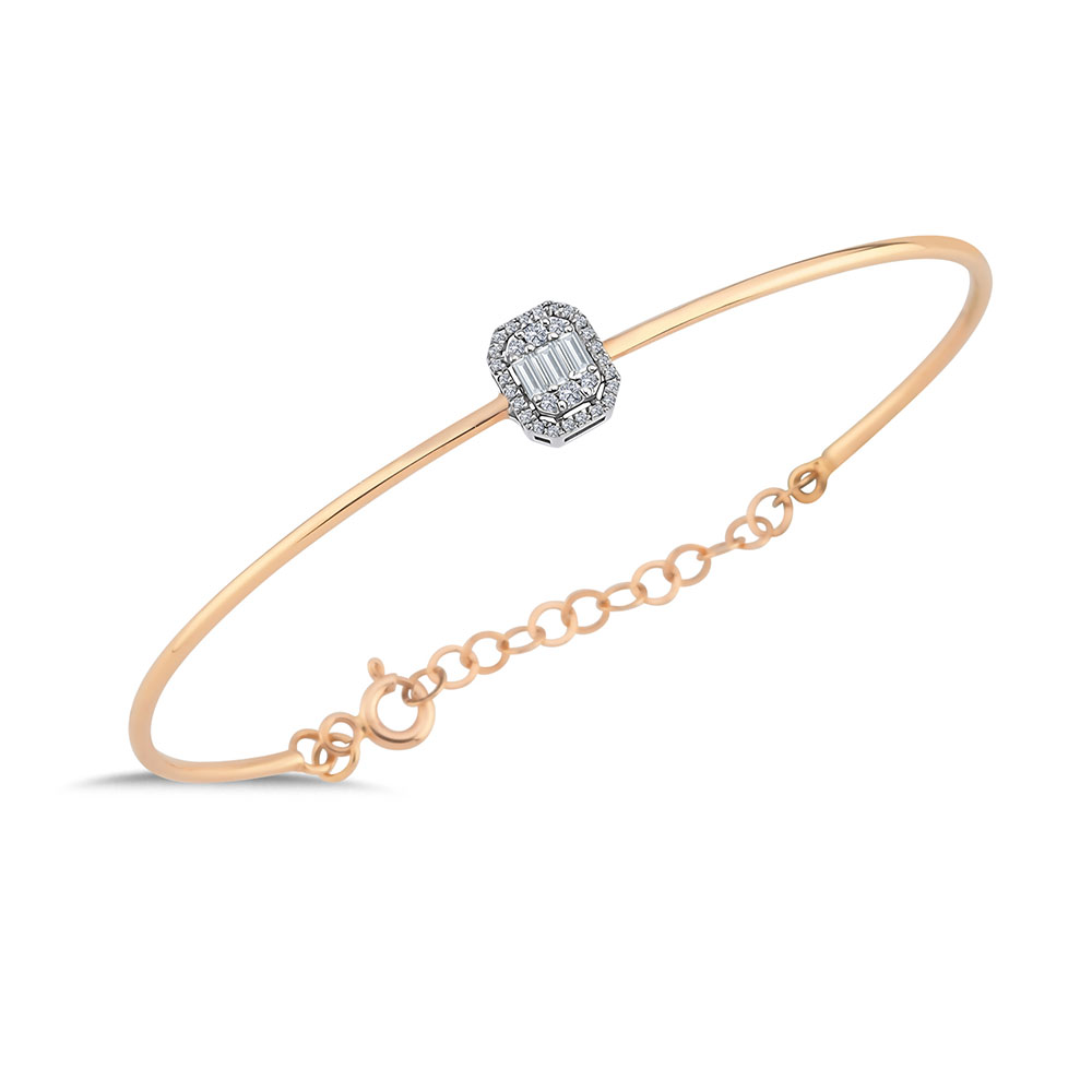 0,19 Karat Pırlanta Baget Bileklik