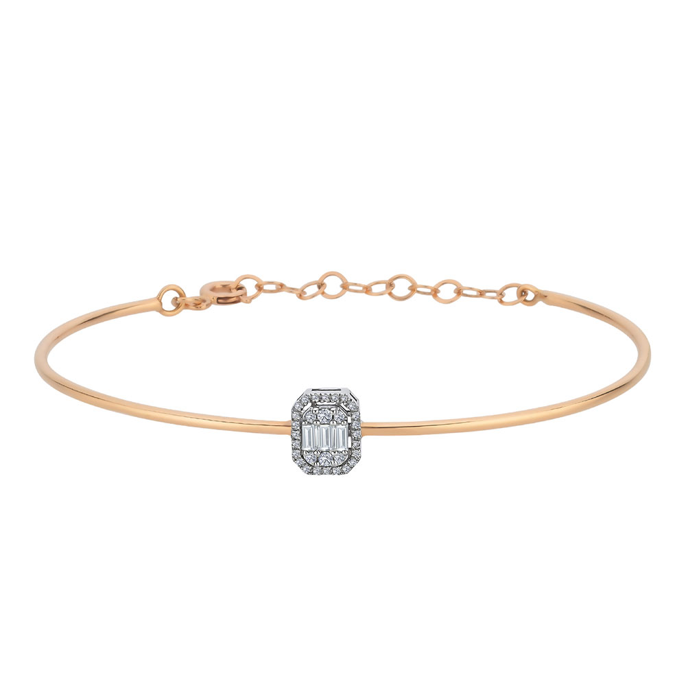 0,19 Karat Pırlanta Baget Bileklik