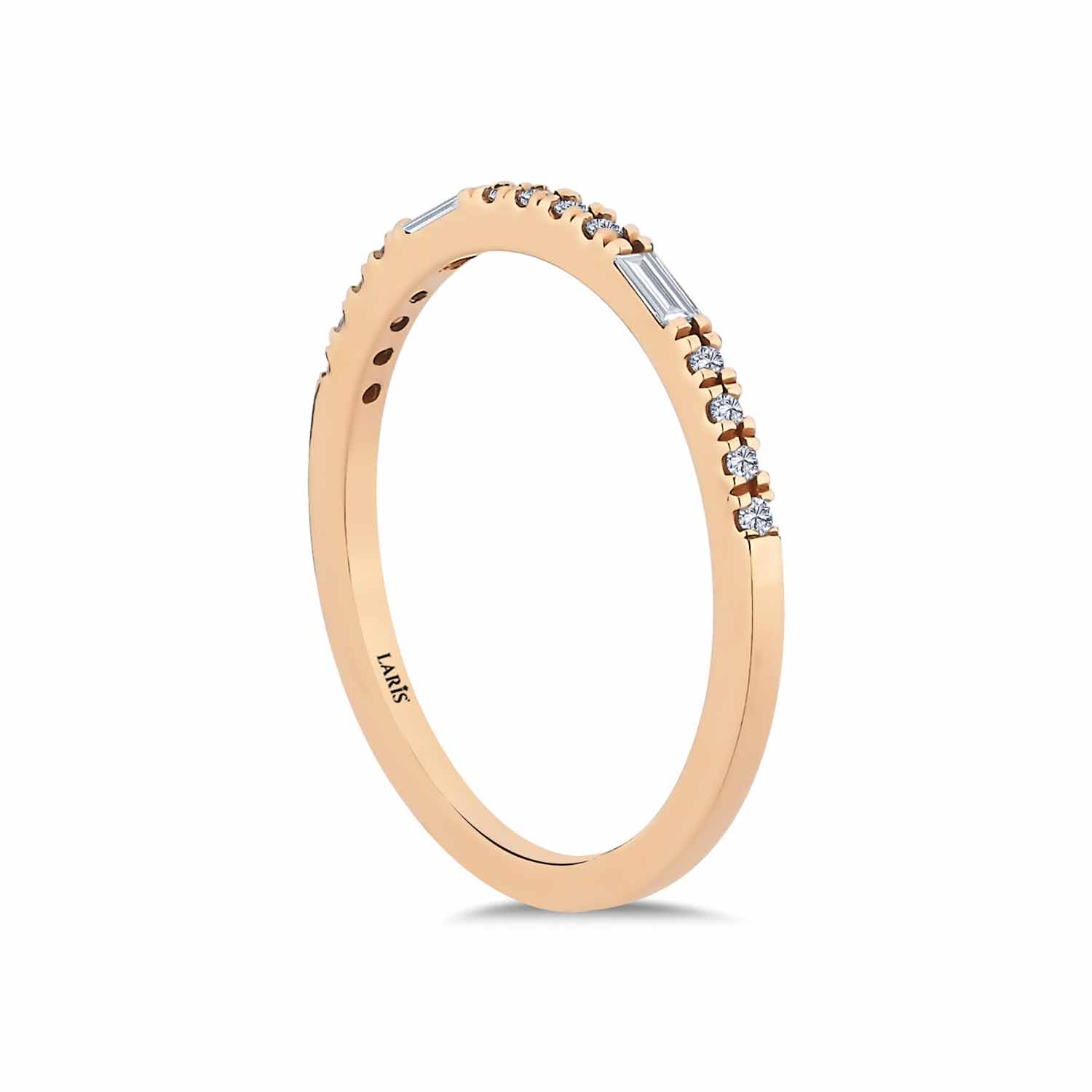 0,11 Karat Pırlanta Vintage Yarımtur Yüzük