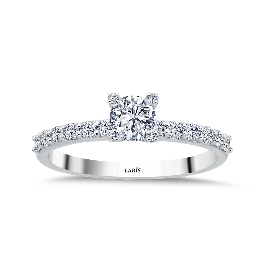 0,69 Karat Pırlanta Kol ve Tırnakları Taşlı Grace Tektaş Yüzük