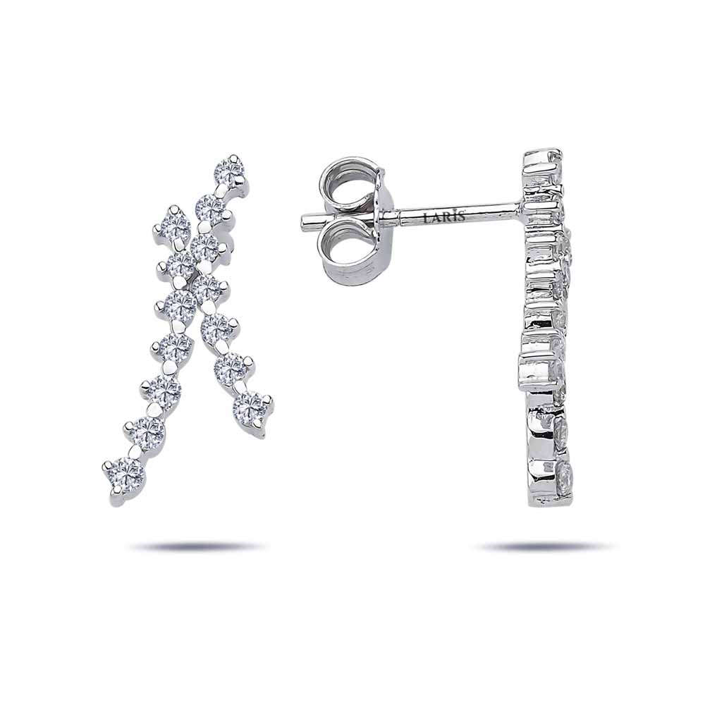 Özel Tasarım Küpeler 0,45 Karat Pırlanta Özel Tasarım Fantezi Küpe