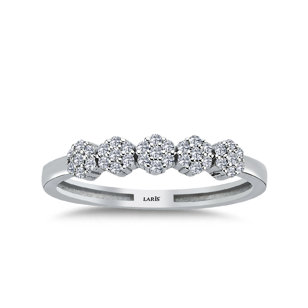 Beştaş Yüzükler 0,23 Karat Pırlanta Beştaş Coronet Yüzük