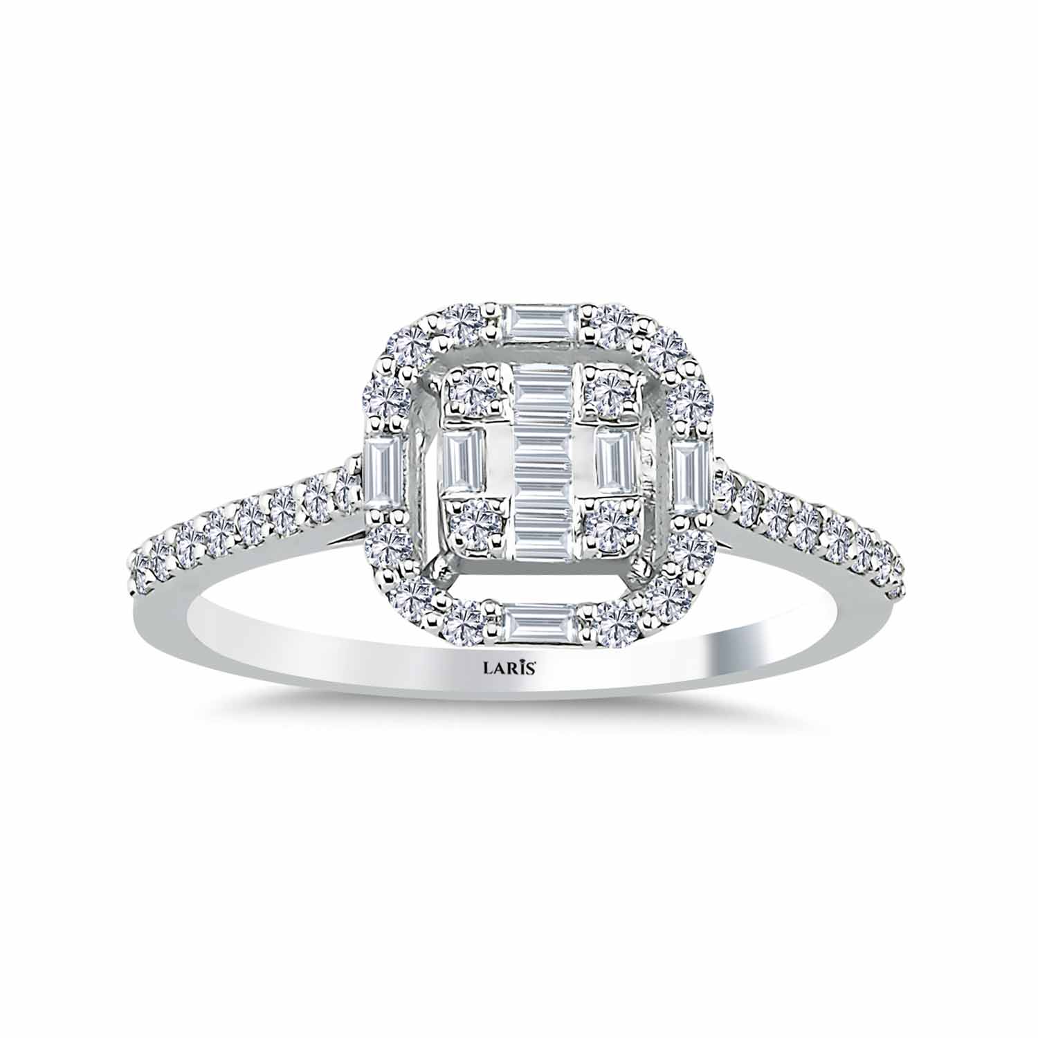 0,33 Karat Pırlanta Baget Yüzük