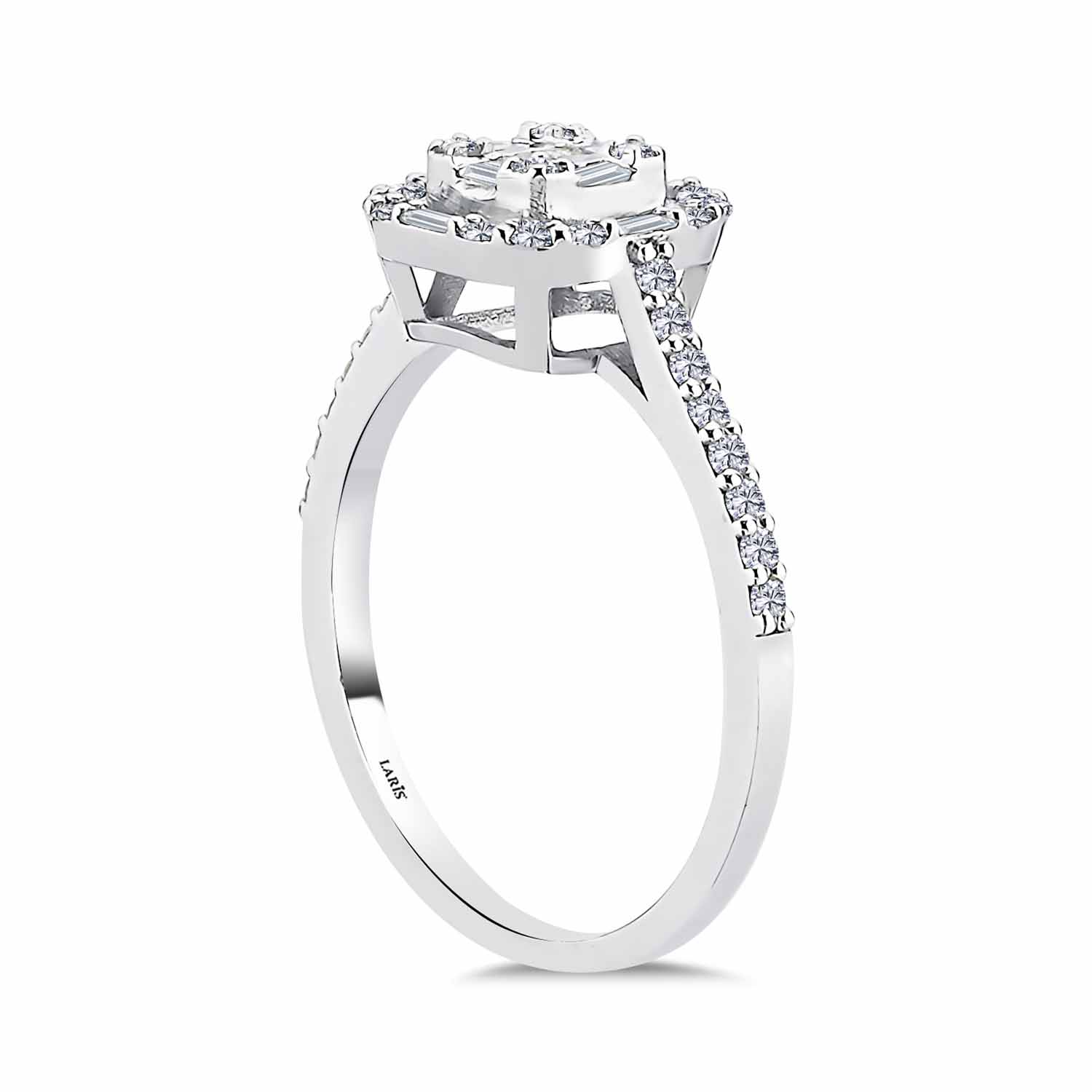 0,33 Karat Pırlanta Baget Yüzük