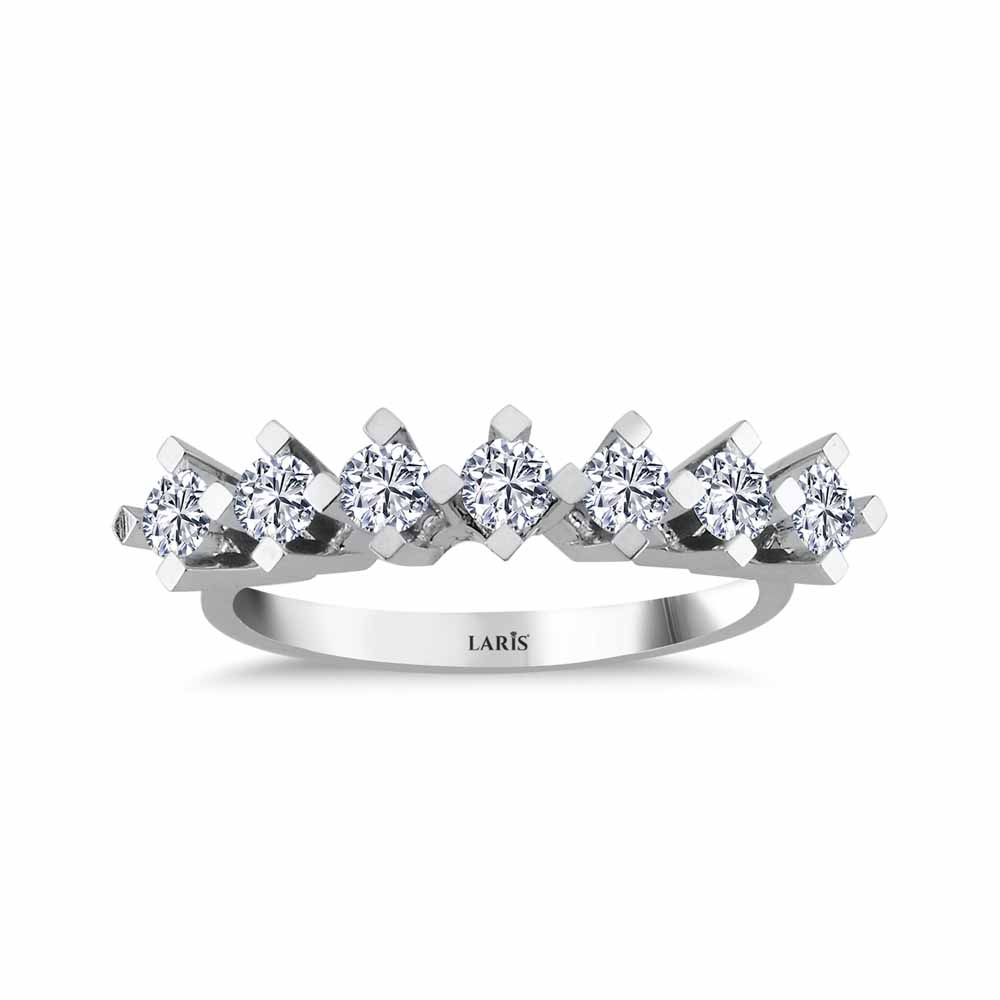 0,67 Karat Pırlanta Yedi Taş Yüzük