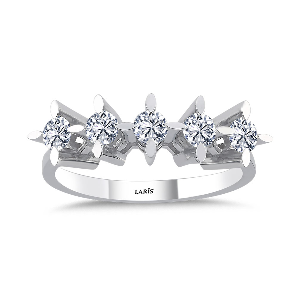 Beştaş Yüzükler 0,50 Karat Pırlanta Beştaş Yüzük